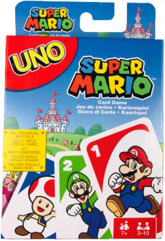 Afbeelding van het spel Mattel Uno Super Mario 112 kaarten