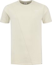 Purewhite -  Heren Regular Fit   T-shirt  - Bruin - Maat M