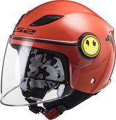 LS2 OF602 Casque scooter / casque moto enfant Funny Mini rouge brillant