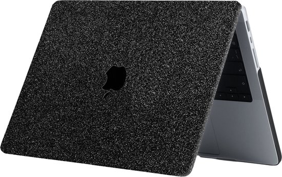 Lunso - housse de protection - MacBook Pro 16 pouces (2021) - Zwart Glitter