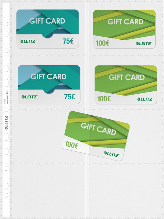 Leitz Premium Showtas voor Visitekaartjes - PP - A4 - 10 stuks -  Transparant | bol.com