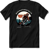 Coordinates | TSK Studio Mountainbike kleding Sport T-Shirt | Oranje | Heren / Dames | Perfect MTB Verjaardag Cadeau Shirt Maat S
