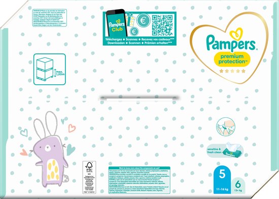 Pampers Premium Protection Luiers - Maat 5 - 72 luiers