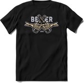 Beer forever | Feest kado T-Shirt heren - dames | Ijsblauw | Perfect drank cadeau shirt |Grappige bier spreuken - zinnen - teksten
