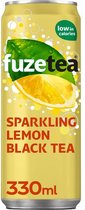 Frisdrank Fuzetea sparkling lemon 330ml - 24 stuks