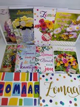 10 Cartes de vœux - Juste comme ça - 12x17cm - Cartes pliées avec enveloppes - 12x17 cm - Motif floral -