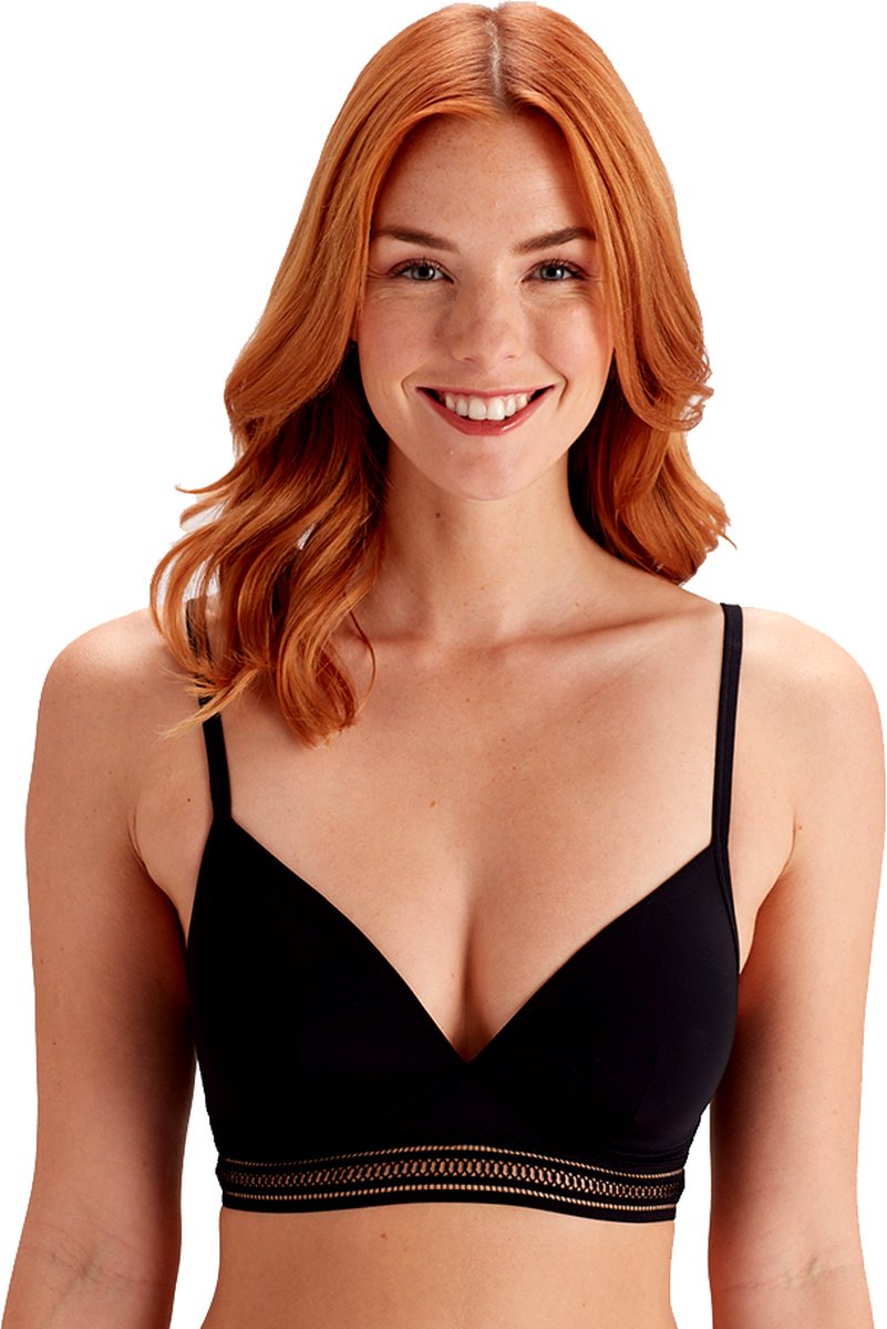 Pretty Polly BH - Trudi - Voorgevormd - zonder Beugel - Comfortabel - 80B - zwart