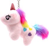 Sleutelhanger Eenhoorn - Knuffel - 10 cm - Roze