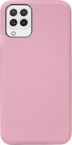 ADEL Siliconen Back Cover Softcase Hoesje Geschikt voor Samsung Galaxy M22/ A22 (4G) - Roze