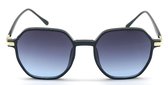 Zonnebril - Glazen 49 mm - Zwart en Blauw