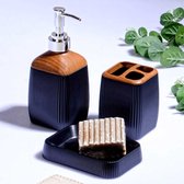 3 delig badkamerset | Zeepdispenser | zeephouder | tandenborstelhouder