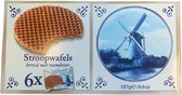Stroopwafels Cadeau Delfts Blauw 6 Stuks In Geschenkverpakking