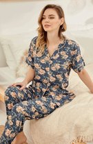 Seamlife Homewear - Dames Pyjama Set- BIO- Kort - Rozen - (XXL)