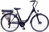 E-Active 28 Inch 56 cm Dames 7V V-Brakes Matzwart