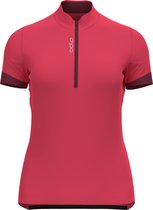 Odlo Fietsshirt  Dames - Kleur Paradise Pink - raspberry fudge - Maat M