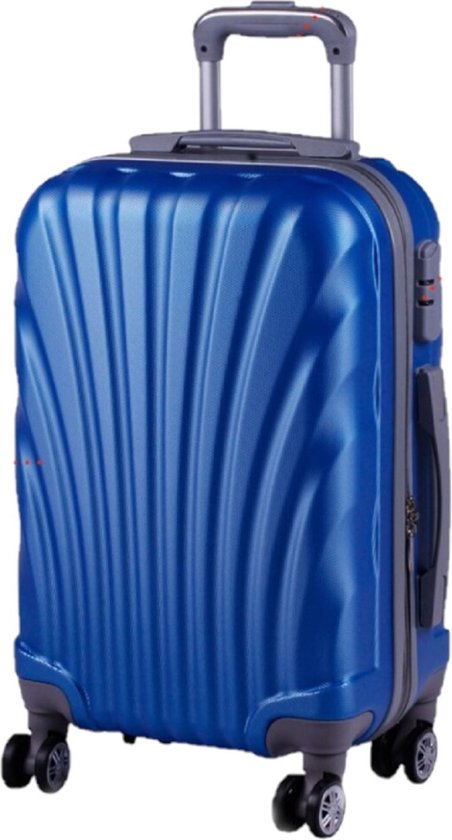 herten lekkage vertegenwoordiger Cabine trolley koffer met zwenkwielen 33 liter inhoud - kleur blauw -  Handbagage... | bol.com