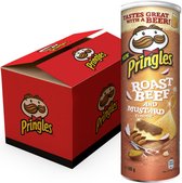 Pringles Roast Beef and Mustard Flavour 165 gr - tray 9 stuks