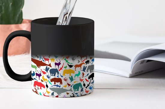 Mug Magique - Photo sur Mugs Chauffants - Mug à Café - Arc-en-Ciel - Animaux - Motifs - Enfants - Mug Magic - Tasse - 350 ML - Mug à Thé