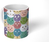 Mok - Koffiemok - Katten - Regenboog - Kind - Design - Mokken - 350 ML - Beker - Koffiemokken - Theemok