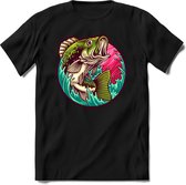 Fishing boss | vissen outdoor T-Shirt Heren / dames | hengelsport cadeau Shirt - grappige Spreuken, Zinnen en Teksten Maat XXL