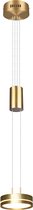 LED Hanglamp - Hangverlichting - Nitron Franco - 7.2W - 1-lichts - Warm Wit 3000K - Rond - Mat Goud - Aluminium