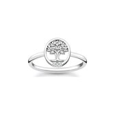 Thomas Sabo Dames Dames ring 925 sterling zilver sterling zilver Zirkonia 52 Zilver 32020602