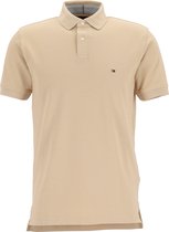 Tommy Hilfiger 1985 Regular Fit polo - beige - Clayed Pebble -  Maat: XXL