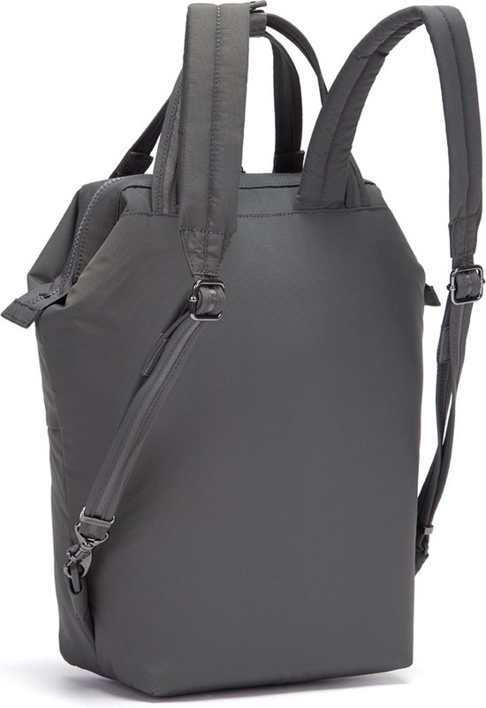 PACSAFE Citysafe CX Mini Backpack ECONYL Sac à dos antivol 11 L Grijs (Storm)