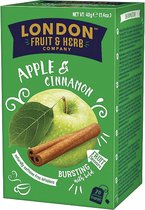 London Fruit & Herb Thee Apple & Cinnamon – 20 zakjes Vruchtenthee – Appel en Kaneel