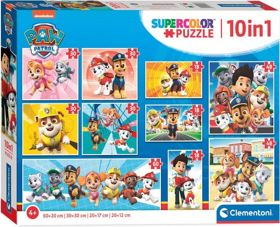 Puzzle 4 Puzzles - Pat Patrouille