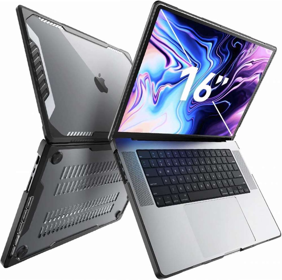 Supcase - MacBook Pro 16 2021 - Unicorn Beetle Pro - Zwart