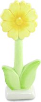Voor deze gezellige decoratieve bloem is altijd wel een plekje te vinden in je huis, serre/tuinkamer. Mooi glad in de pastelkleuren groen en geel. Dankzij het stevige voetje kan de