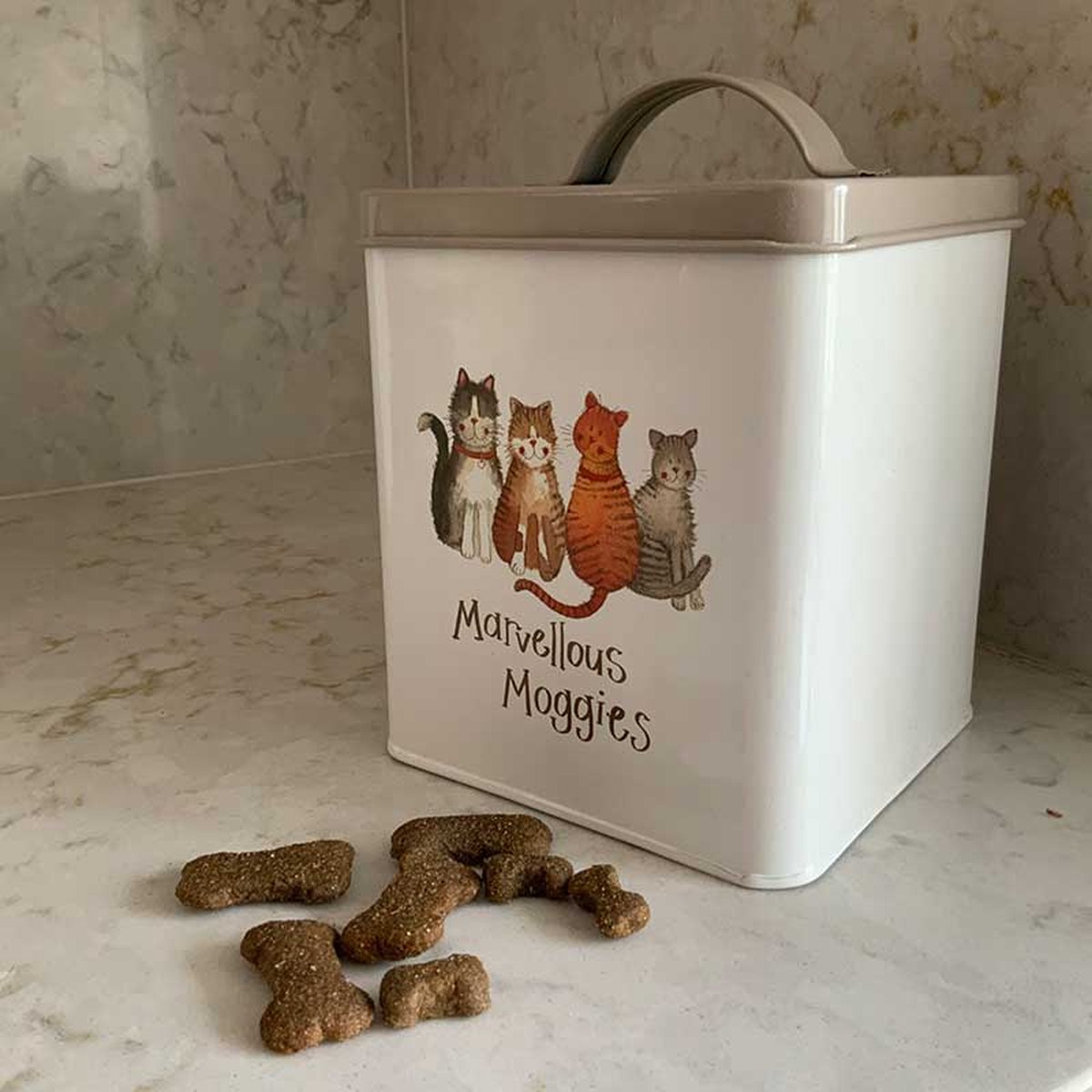 Alex Clark Art Alex Clark Cat Food storage Tin ~ Voorraad blik Kattenvoer