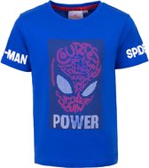 Spiderman blauw t-shirt maat 116