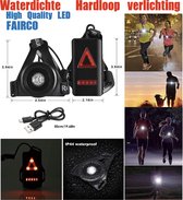 Waterdichte Outdoor Sport Running Lights - Led Night Fietsen Waarschuwing Fiets Licht Usb Borst Lamp Wandelen – Run Light 3 Modes Outdoor Sport - Wandel verlichting – Hardloop verlichting - H