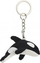 8x Pluche orka knuffel sleutelhanger 6 cm - Speelgoed dieren sleutelhangers