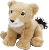 Pluche leeuwin knuffel van 22 cm - Dieren speelgoed knuffels cadeau - Vrouwtjes leeuwen Knuffeldieren