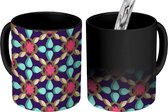 Magische Mok - Foto op Warmte Mokken - Koffiemok - Design - Geometrie - Mozaïek - Magic Mok - Beker - 350 ML - Theemok