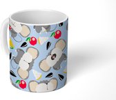 Mok - Koffiemok - Muizen - Patronen - Kinderen - Mokken - 350 ML - Beker - Koffiemokken - Theemok
