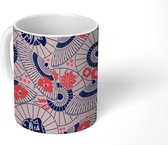 Mok - Sakura - Parasol - Japans - Patronen - Mokken - 350 ML - Beker - Uitdeelcadeautjes