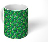 Mok - Kerst - Patroon - Kerstboom - Mokken - 350 ML - Beker - Uitdeelcadeautjes