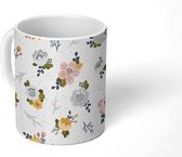 Mok - Meisjes - Design - Bloemen - Mokken - 350 ML - Beker - Uitdeelcadeautjes