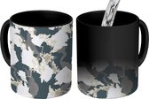 Magische Mok - Foto op Warmte Mokken - Koffiemok - Patronen - Winter - Camouflage - Magic Mok - Beker - 350 ML - Theemok