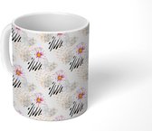 Mok - Koffiemok - Bloemen - Dieren - Patronen - Mokken - 350 ML - Beker - Koffiemokken - Theemok