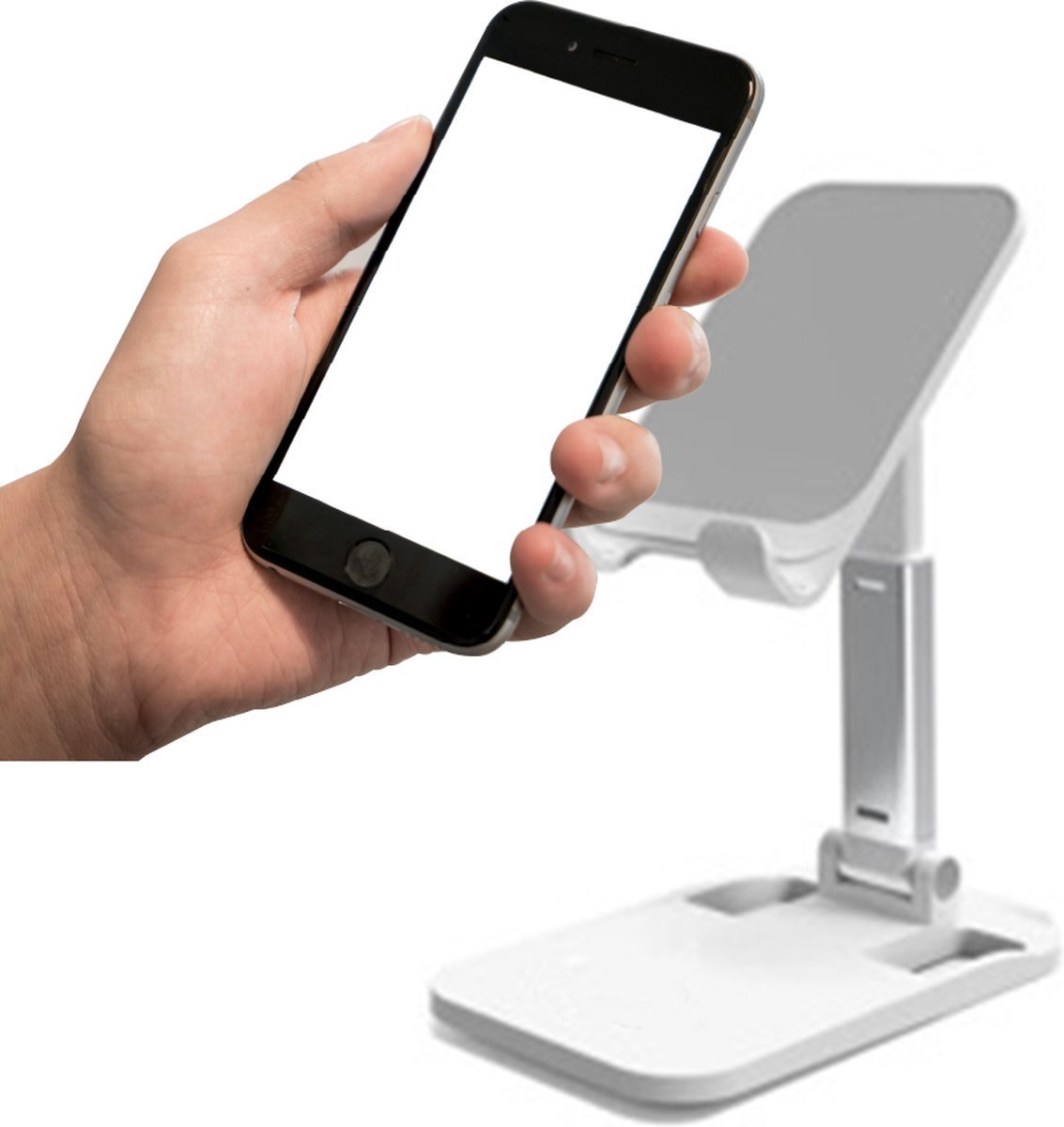 Universele Telefoonhouder Stand - Desktop Holder voor mobiel - smartphone - tablet - WIT - XSS-STAND1