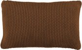 MARC O'POLO Nordic Knit Sierkussen Toffee Brown - 30x60 cm