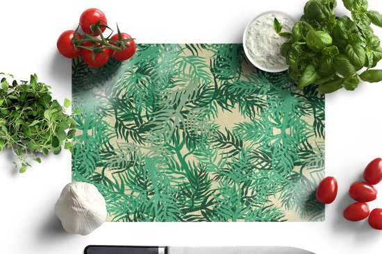 Planche à découper en Verres - 39x28 - Jungle - Motifs - Camouflage - Planches à découper en Glas