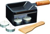 raclette eenpersoons 8 x 9,5 x 19 cm staal zwart