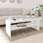 Salontafel 100x40x40 cm spaanplaat wit