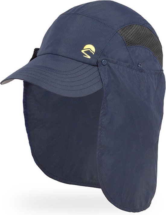 Sunday Afternoons - UV Adventure Stow hoed met nekcape voor volwassenen - Outdoor - Kapiteinsblauw - maat L